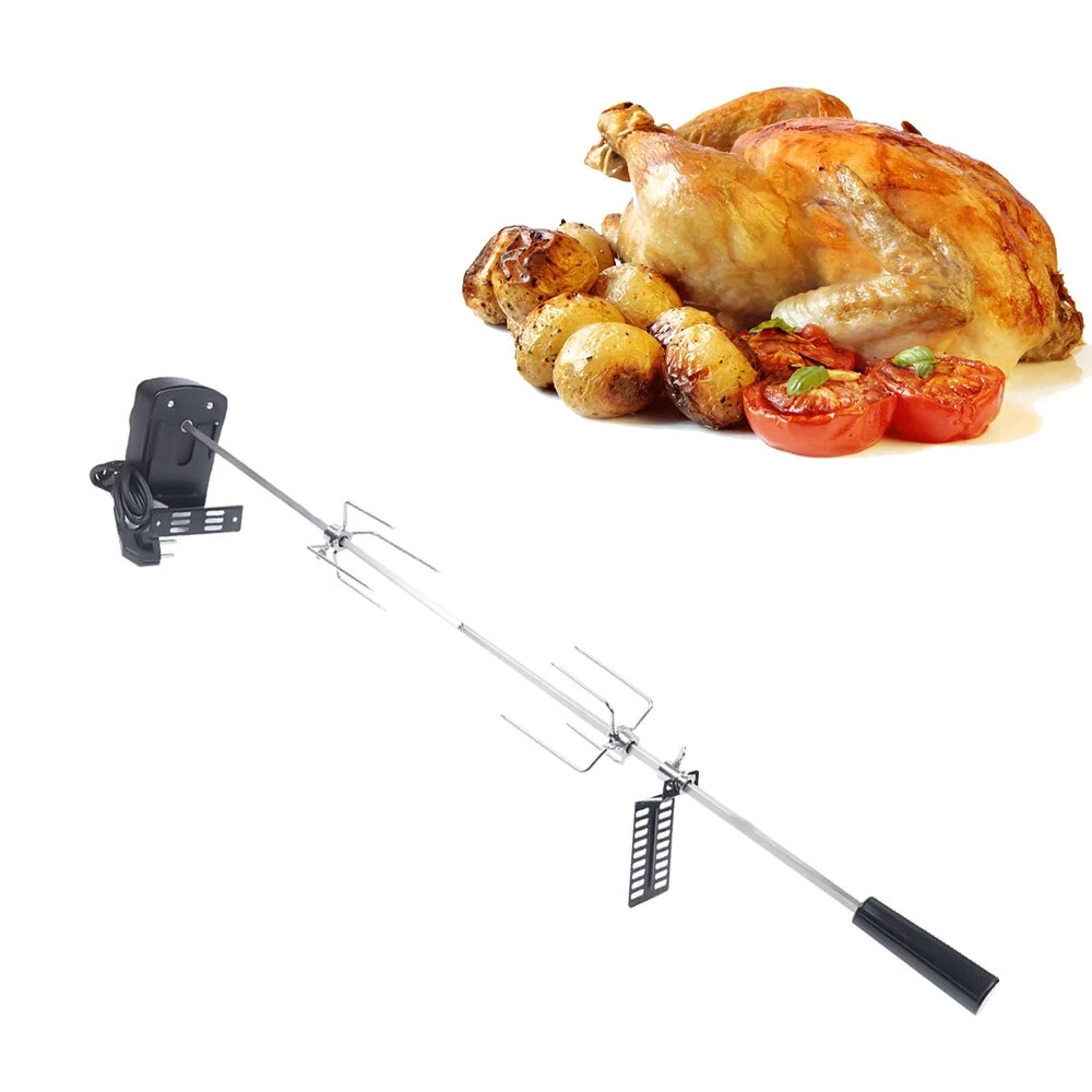 Stainless Steel Electric Barbecue Grill Barbecue Supplies Household BBQ Grill Barbecue Tool Set Automatic Barbecue Stick Outdoor Camping BBQ Barbecue Rack Kit — view 4