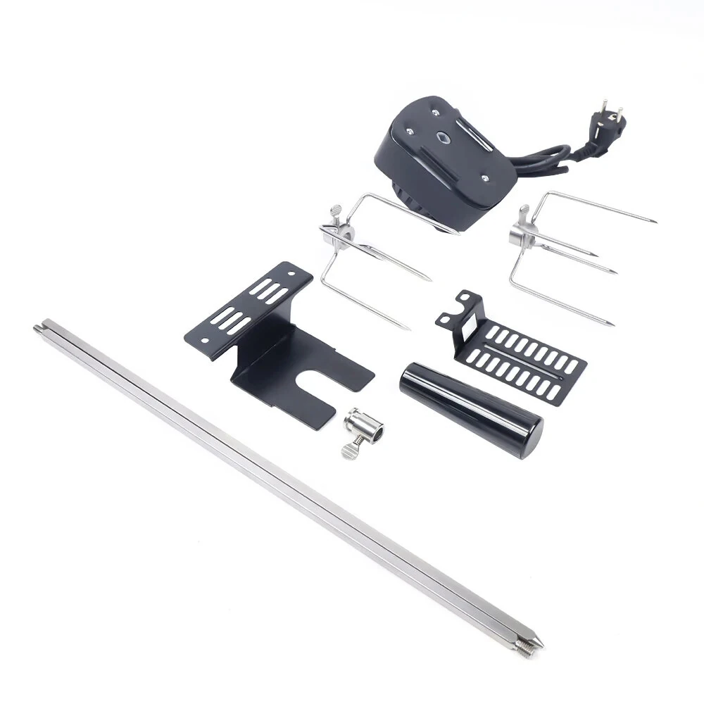 Stainless Steel Electric Barbecue Grill Barbecue Supplies Household BBQ Grill Barbecue Tool Set Automatic Barbecue Stick Outdoor Camping BBQ Barbecue Rack Kit — view 9