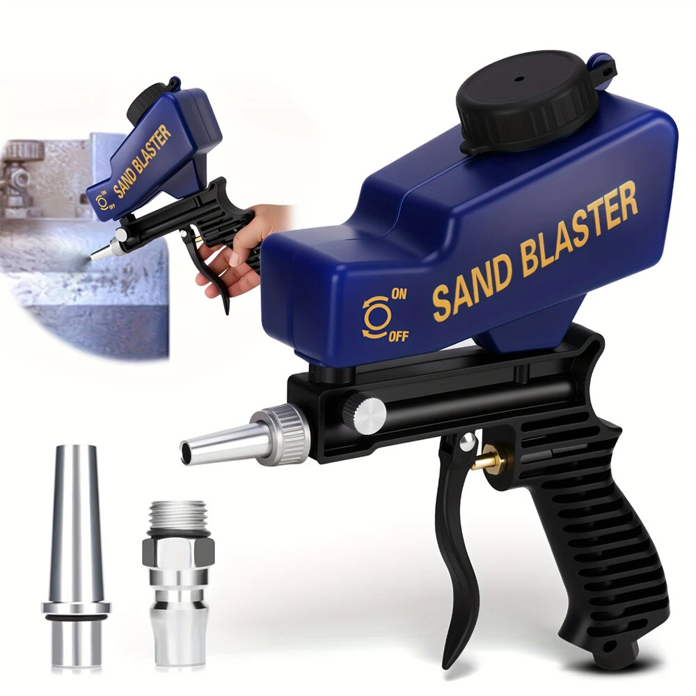 Stainless Steel Sandblasting Gun 1.5mm Nozzle 800ml per Minute Paint Output 1000ml Capacity Top Suction Pneumatic Electric Spray Gun 220V 400W Efficient Paint Sprayer — view 3