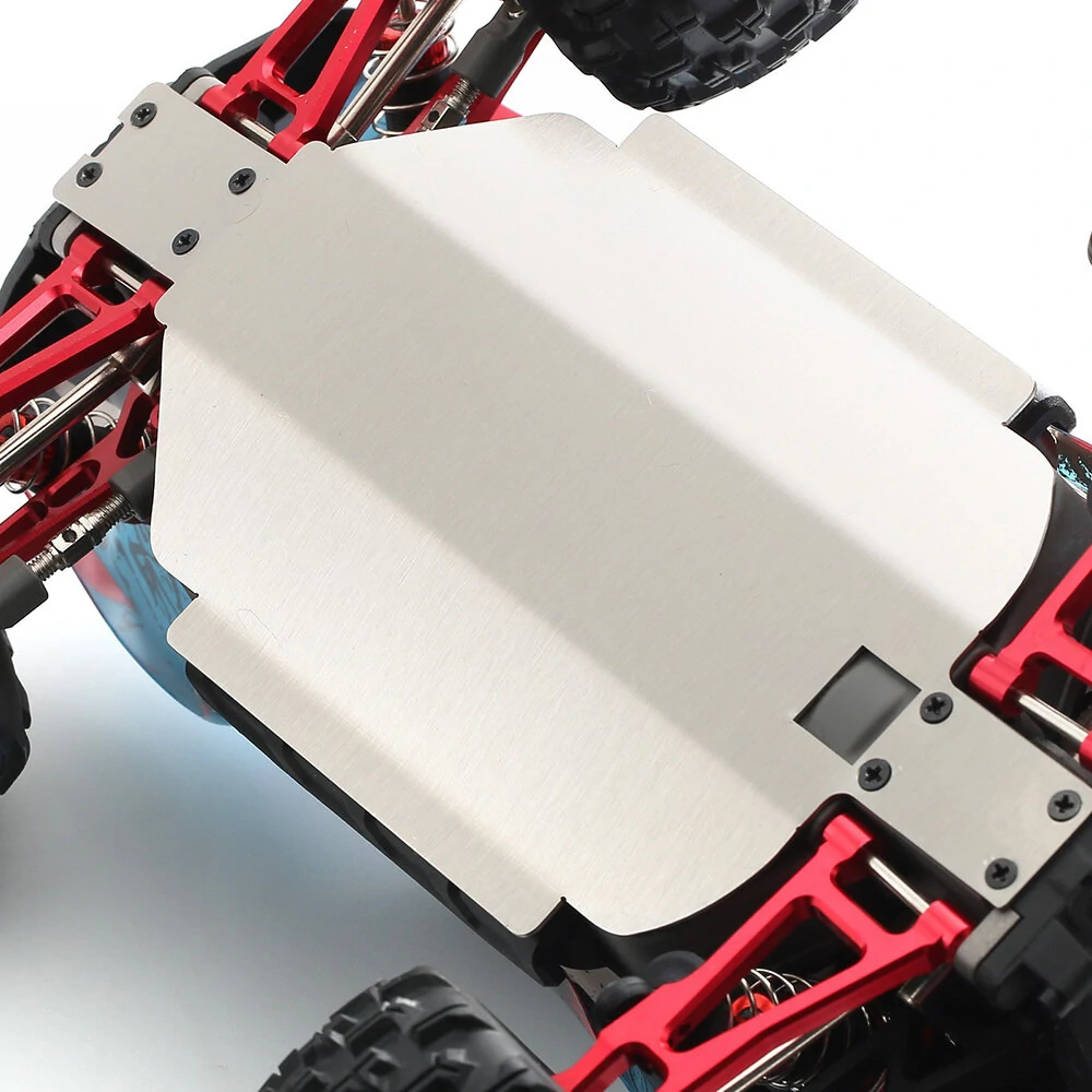 Stainless Steel Skid Plate Chassis Armor Gearbox Protector For 1/16 MJX 16207 16208 16209 16210 RC Car Upgrade Parts — Pricio