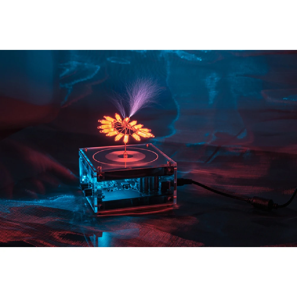 Stark Long Arc And Bluetooth Music Dual Mode Music Tesla Coil Palm Flash Bluetooth Flash Length 10CM Science Toys — view 5