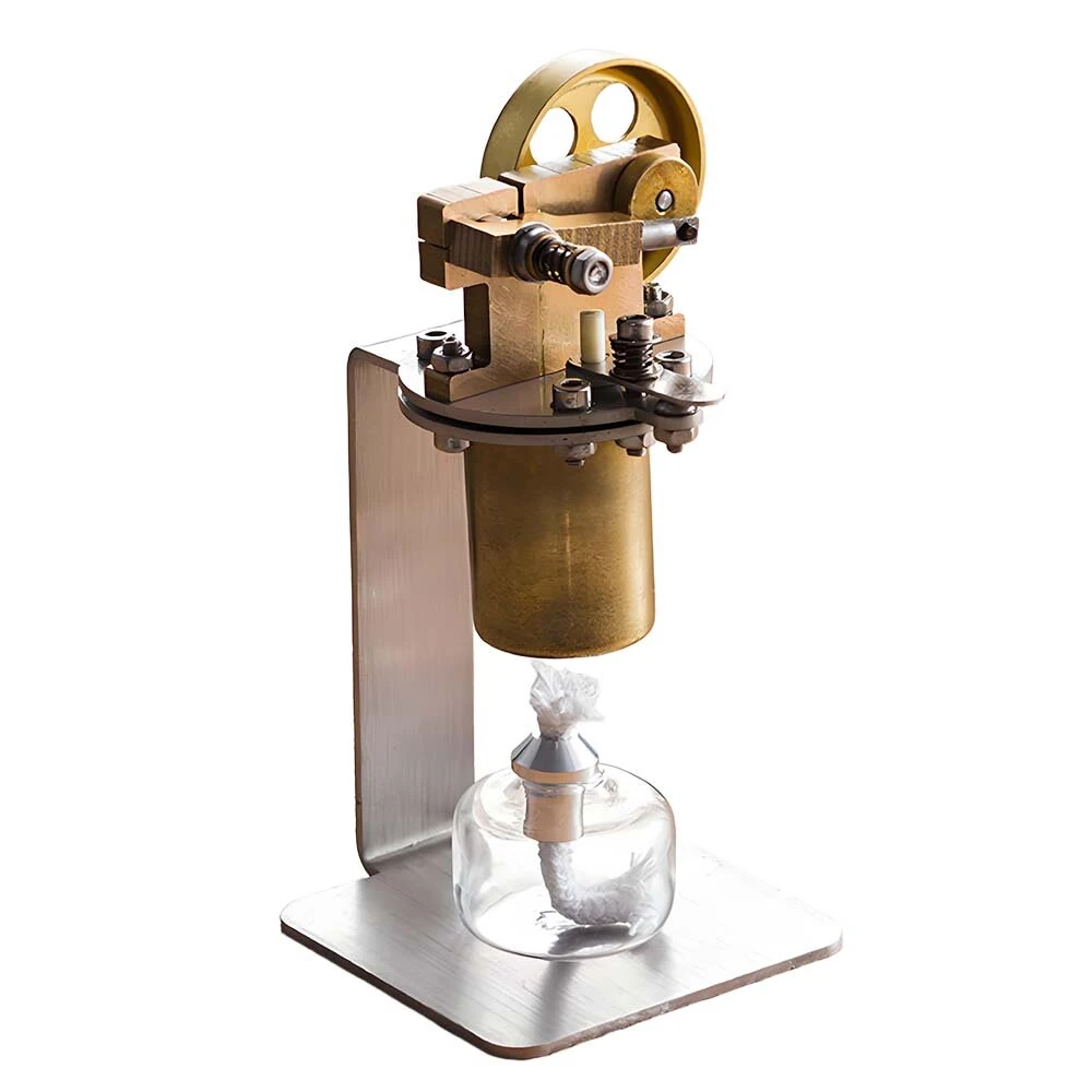 STARPOWER QX-M-ZQJ-06 Mini Copper Boiler Steam Engine Stirling Engine Model Physics Experiment Science Discovery Production Invention Gift Collection Toys