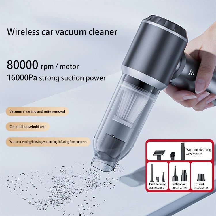 Suitu 16000Pa Cordless Car Vacuum Cleaner 3 Speed Adjustable Brushless With Power Display Brushless Strong Power Display Handheld Blowing Suction Home Car Dual-Purpose — view 5