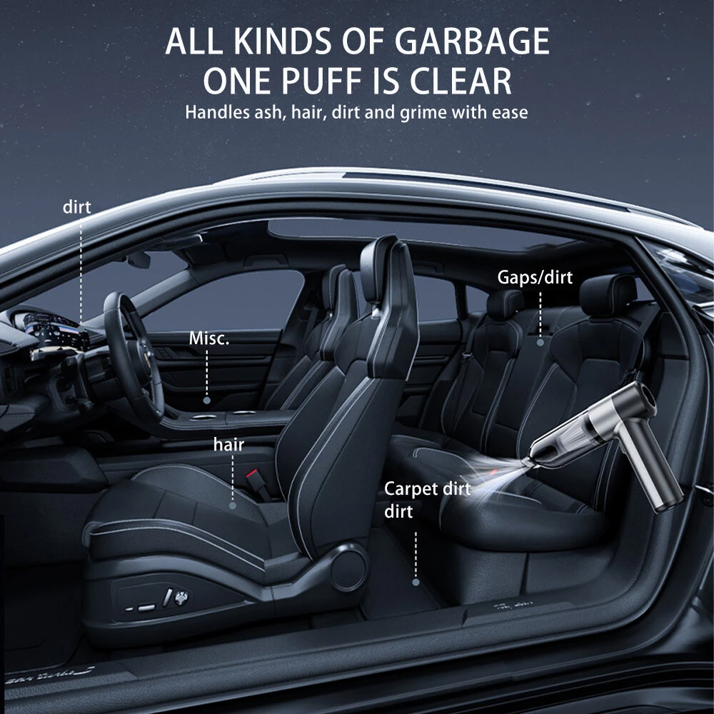SUITU Brushless 100W 80000rpm Cordless Handheld Vacuum Cleaner Small Mini Car Auto Home Wireless — view 10
