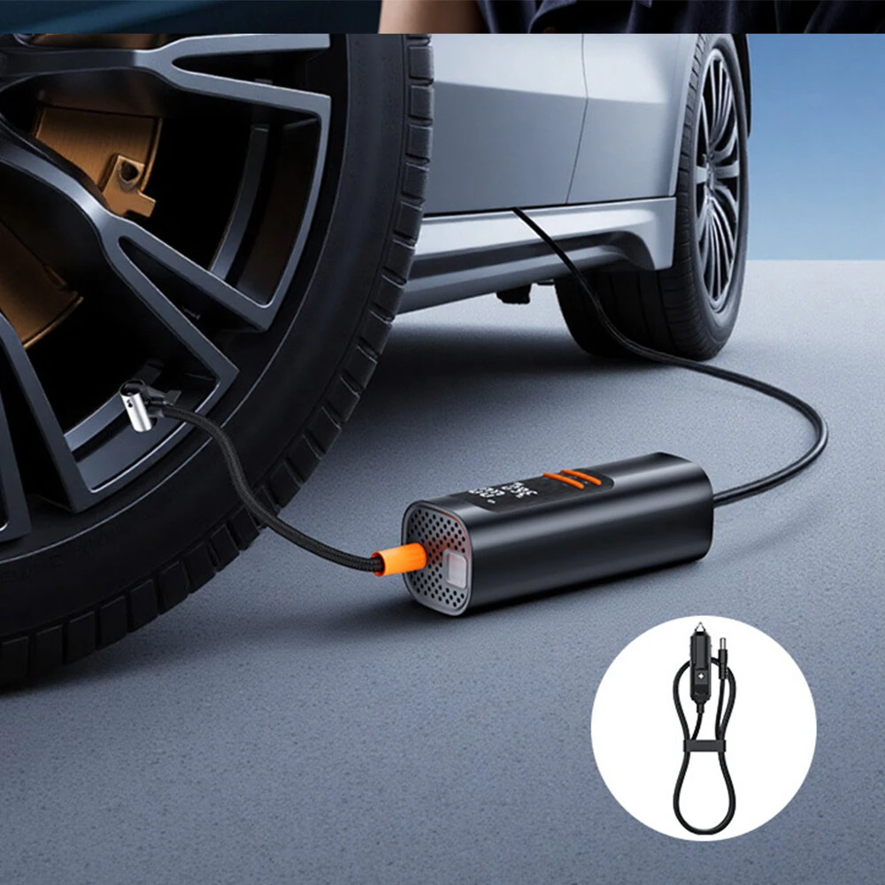 SUITU ST-5542C Portable Smart Inflator Pump Digital LCD Screen Wireless and Plug-in Dual-use for Cars Motorcycles Bicycles Basketballs Inflate — view 6