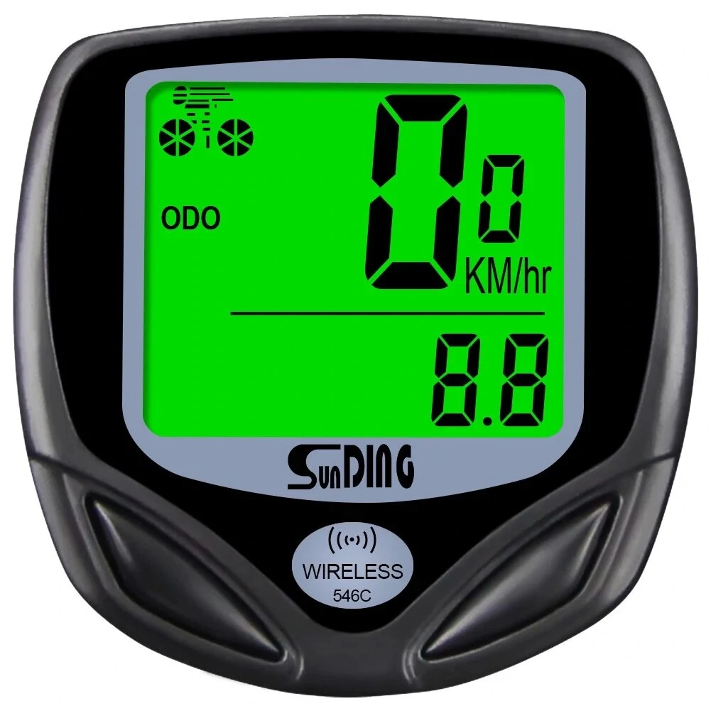 Sunding SD-546C Bike Computer Wireless Stopwatch Bicycle Speedometer Computers Bike Cycling Digital Odometer LCD Backlight — view 2