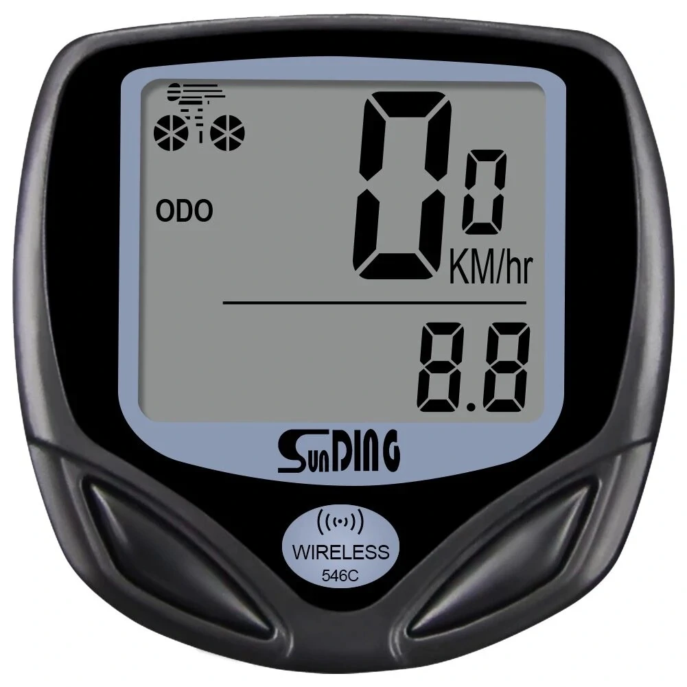 Sunding SD-546C Bike Computer Wireless Stopwatch Bicycle Speedometer Computers Bike Cycling Digital Odometer LCD Backlight — view 3