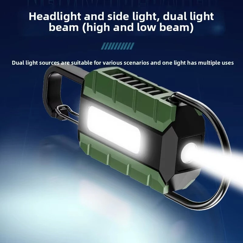 Super Bright Lightweight Keychain Flashlight Rechargeable Multi-Functional Magnetic Mini Work Light for Outdoor Camping & Portable Daily Use — view 5