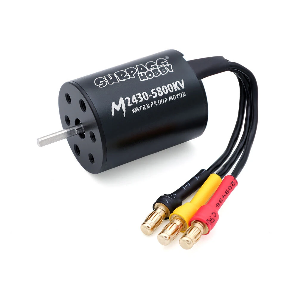 Surpass Hobby M2430 M2435 Brushless Waterproof Motor for 1/16 1/18 Flat Sports RC Cars Vehicles Models Parts 3200/4300/4800/7200/6300/5800KV — view 2