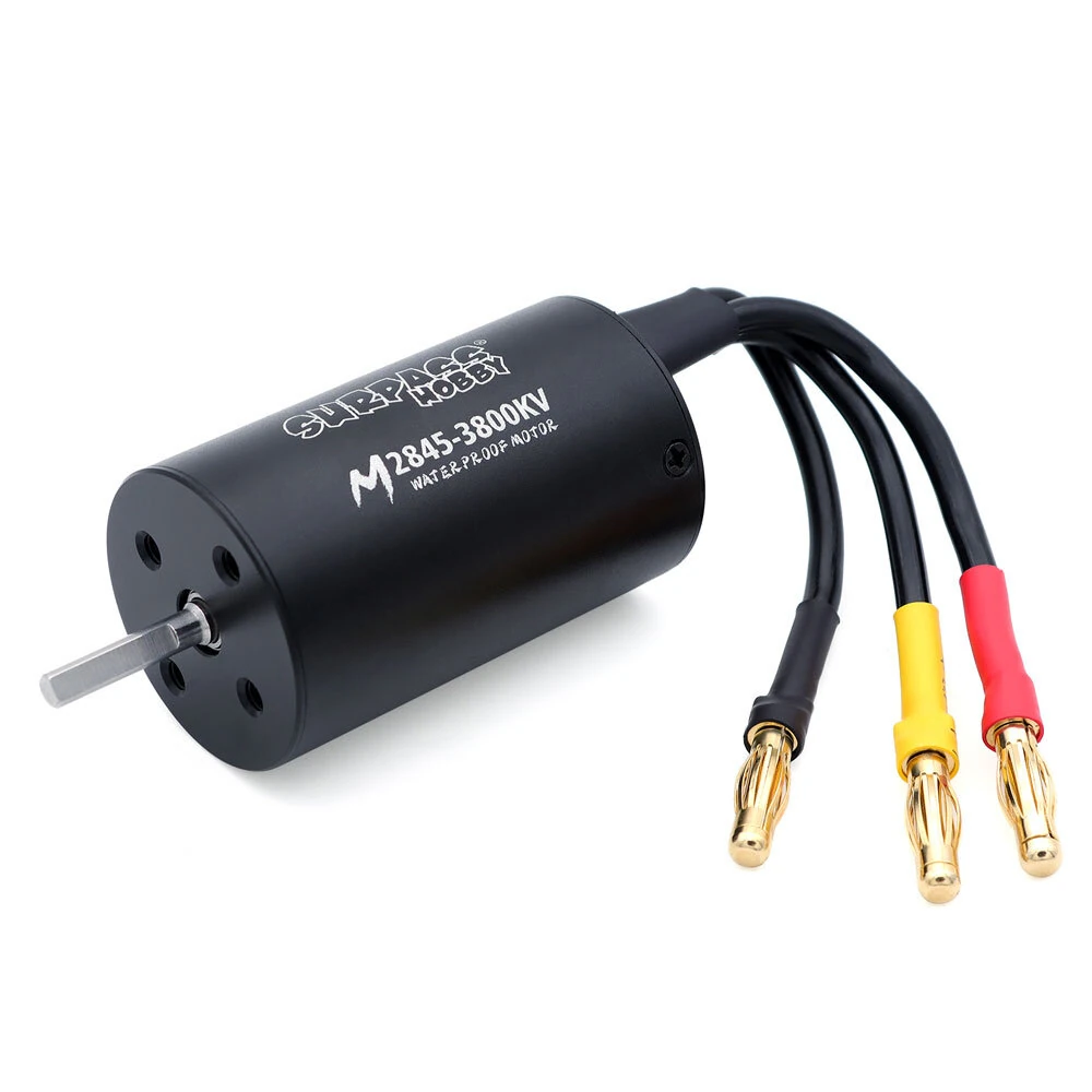 SURPASS HOBBY M2845/M540 All Black Waterproof Brushless Motor W/ M45A Waterproof ESC 4.0 Connector Suitable for 1/14 Model RC Car Parts — view 5