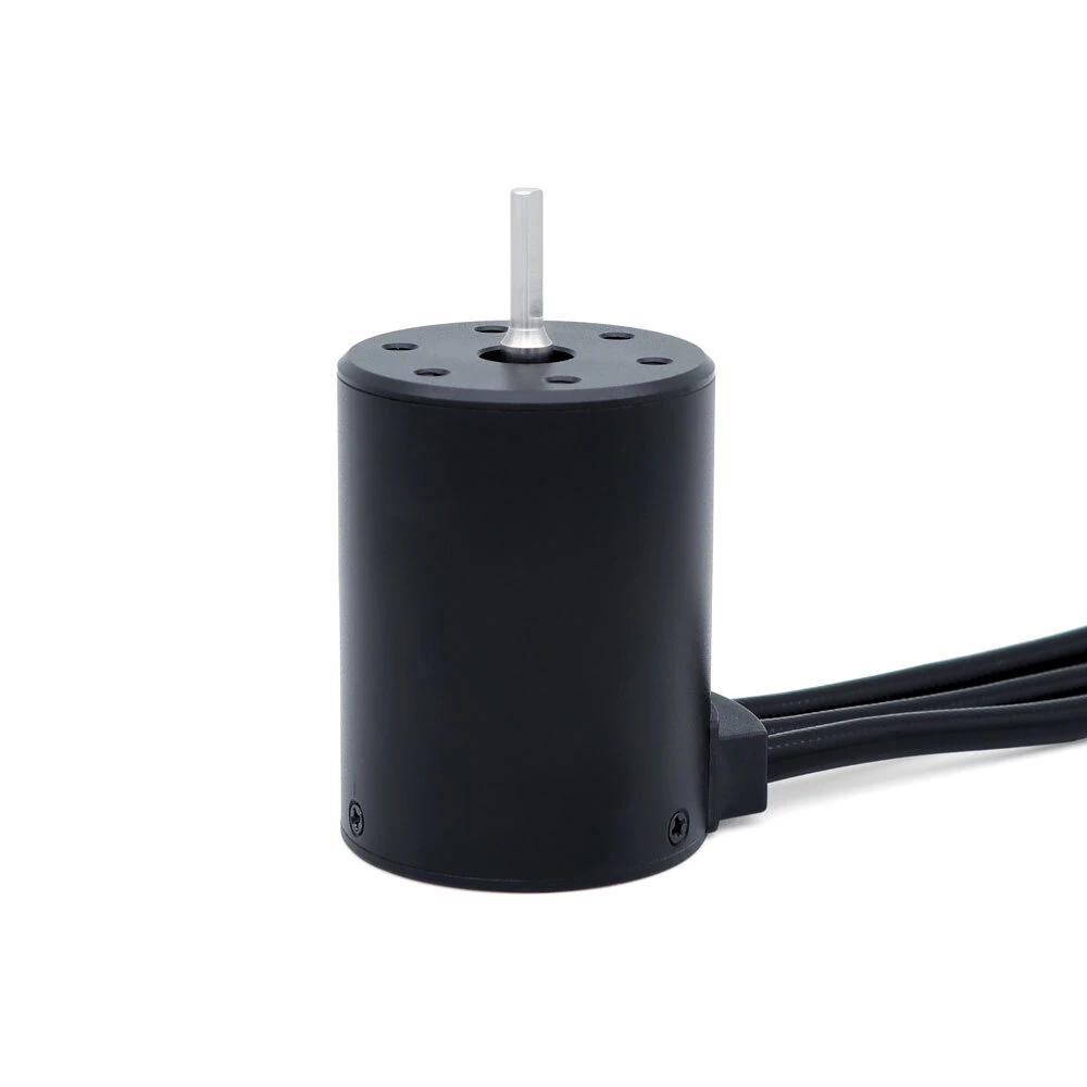 SURPASS HOBBY M3650 M3660 3.175mm Shaft 4.0mm Gold-Plated Connectors All-Black Waterproof Brushless Motor for 1/10 RC Car Models — view 9