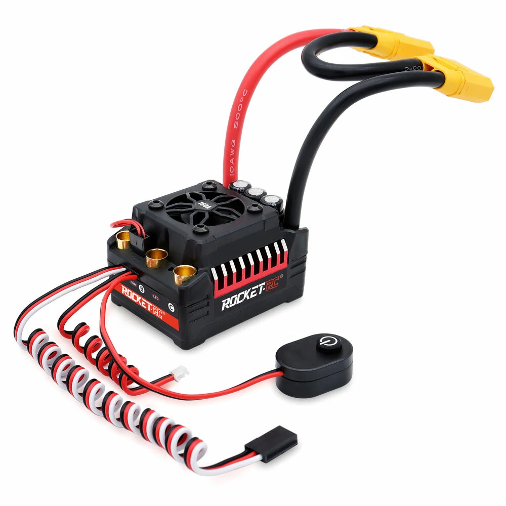Surpass Hobby Rocket V2 Waterproof 130A/160A Brushless ESC for 1/7 1/8 RC Car Vehicles Model Parts — Surpass