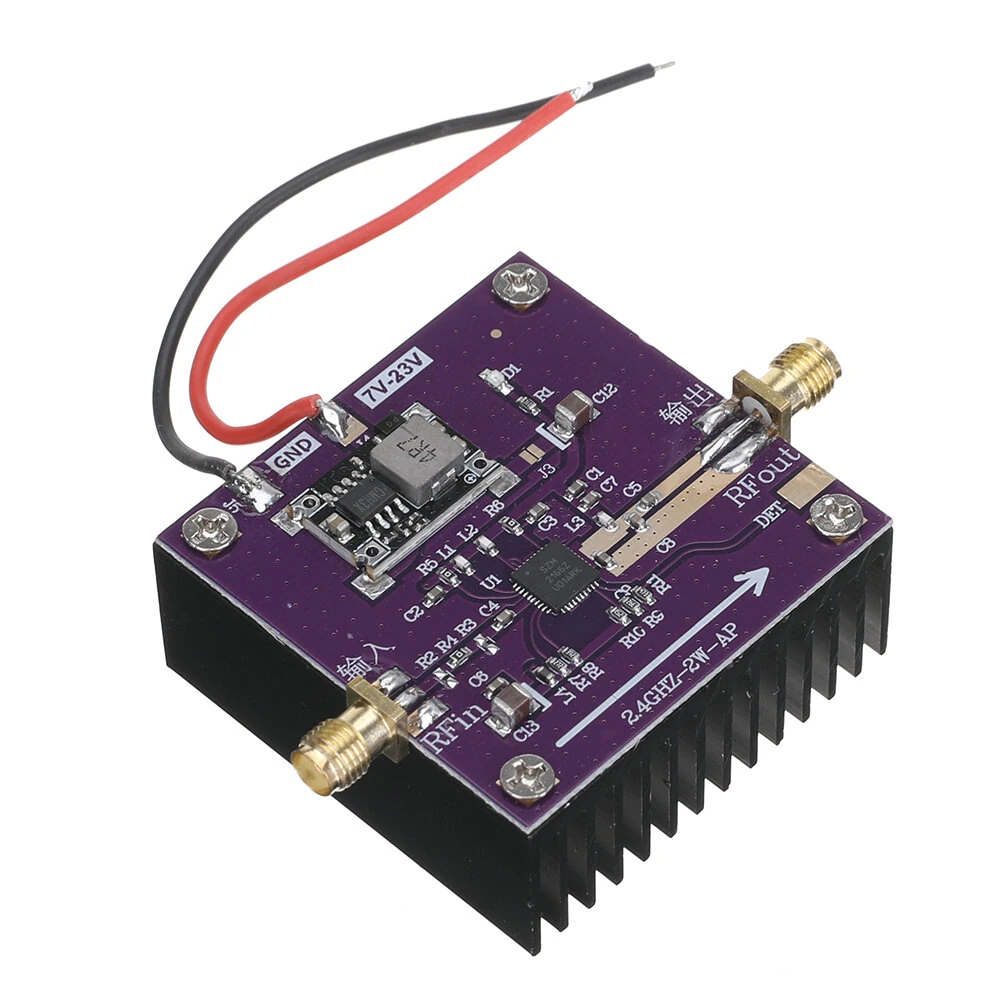 SZM2166 RF Amplifier 2.4GHz-2.5GHz 2W WiFi Amplifier Image Transmission Amplifier Bluetooth — SZM2166