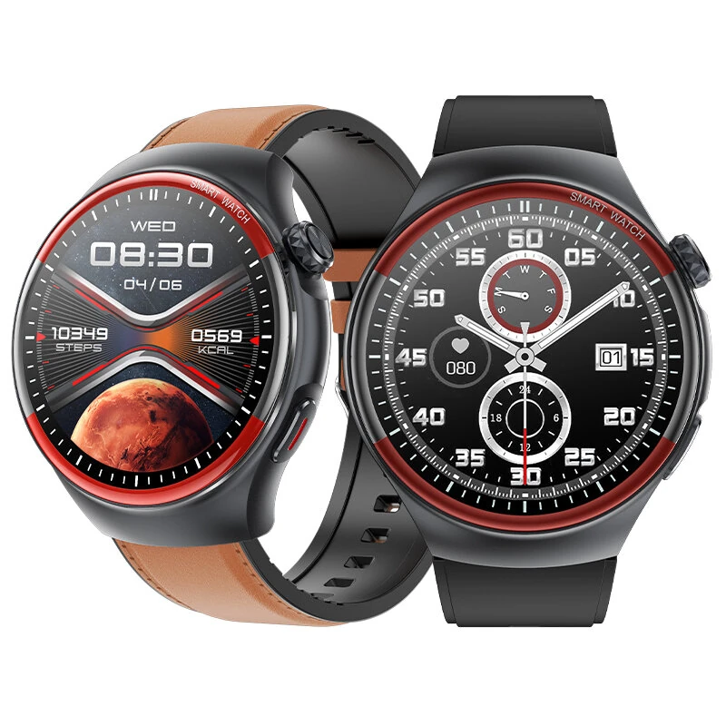 T82 1.43inch AMOLED Display Non-invasive Blood Glucose HRV Detection Metto Function NFC bluetooth Call Heart Rate Blood Pressure SpO2 Monitor Sleep Monitoring SOS Emergency Call Multi-sport Modes Music Playback IP68 Waterproof Smart Watch — Pricio