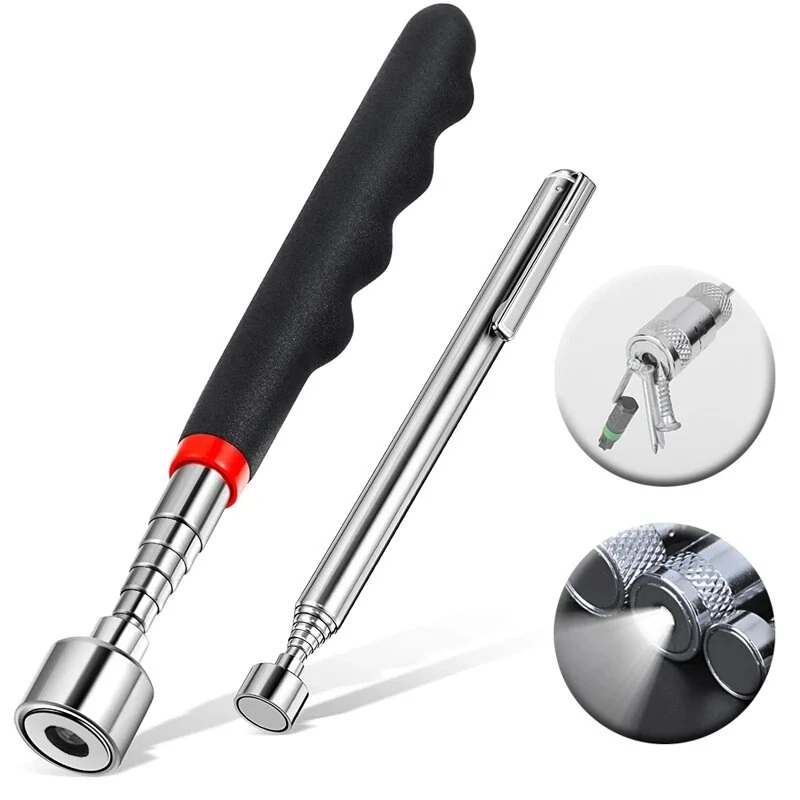 Telescopic Magnetic Pen Metalworking Handy Tool Magnet Capacity for Picking Up Nut Bolt Adjustable Pickup Rod Stick Mini Pen — view 2