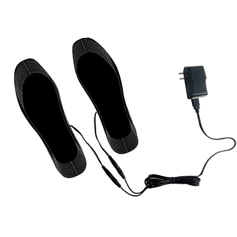 TENGOO 1Pair Electric Heated Insoles Croppable Thermal Comfortable USB Rechargeable Insoles for Winter Outdoor Skiing — view 11
