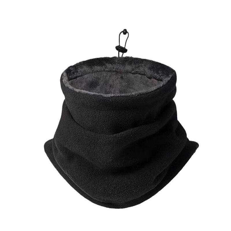 TENGOO 1pc Winter Thickened Fleece Outdoor Cycling Scarf, Warm Neck Gaiter, Windproof Dust Mask, Polar Fleece Neck Cover