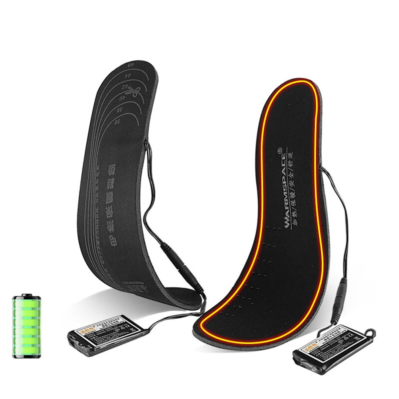 TENGOO Batteries Heated Shoe Insoles Feet Warm Sock Pad Mat Electrically Heating Insoles Washable Warm Thermal Insoles Unisex — view 6