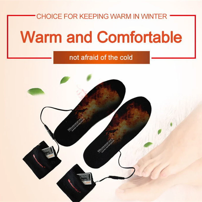 TENGOO Batteries Heated Shoe Insoles Feet Warm Sock Pad Mat Electrically Heating Insoles Washable Warm Thermal Insoles Unisex — view 8