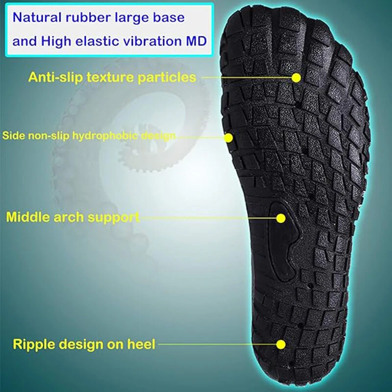 TENGOO Beach Wading Sandal Five Fingers Barefoot Design Quick Dry  Non-Slip Breathable Surf Fishing Fitness Water Sports Shoes — view 7