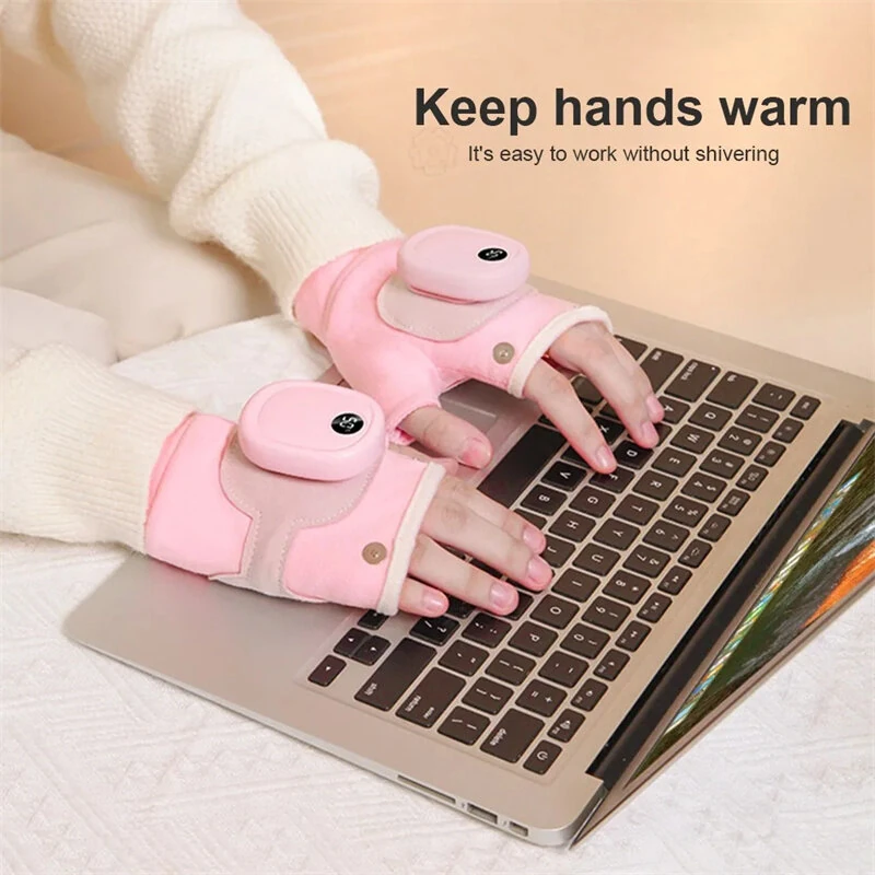 TENGOO Electric Heating Gloves USB Rechargeable 3 Speed Temperature Warm Waterproof Winter Outdoor Travel Gloves — view 10