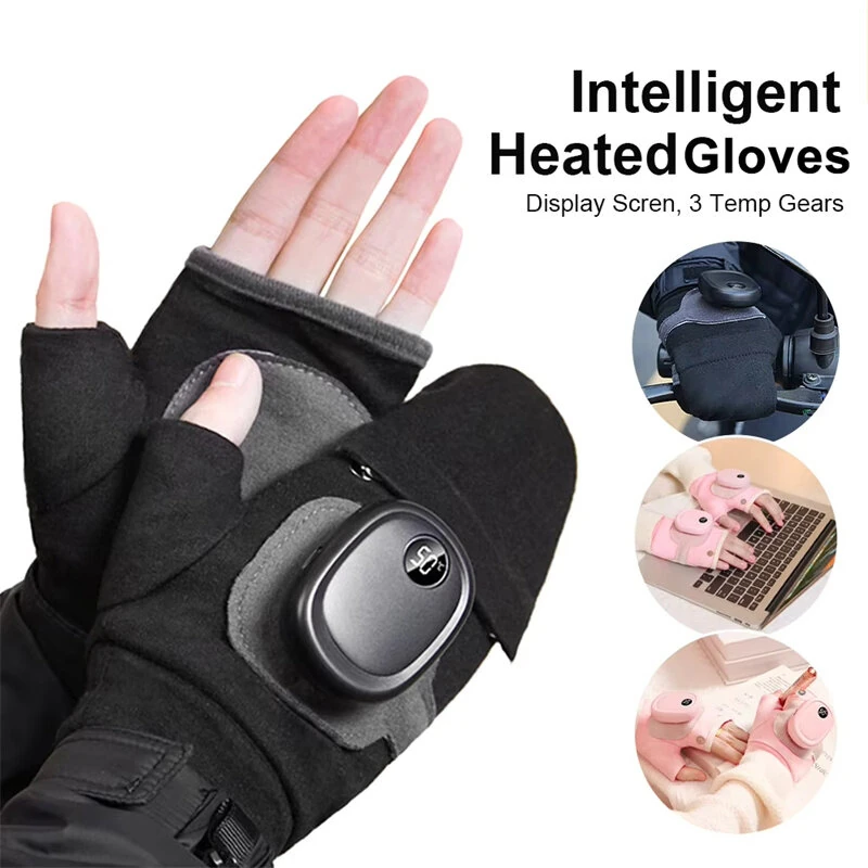 TENGOO Electric Heating Gloves USB Rechargeable 3 Speed Temperature Warm Waterproof Winter Outdoor Travel Gloves — view 11