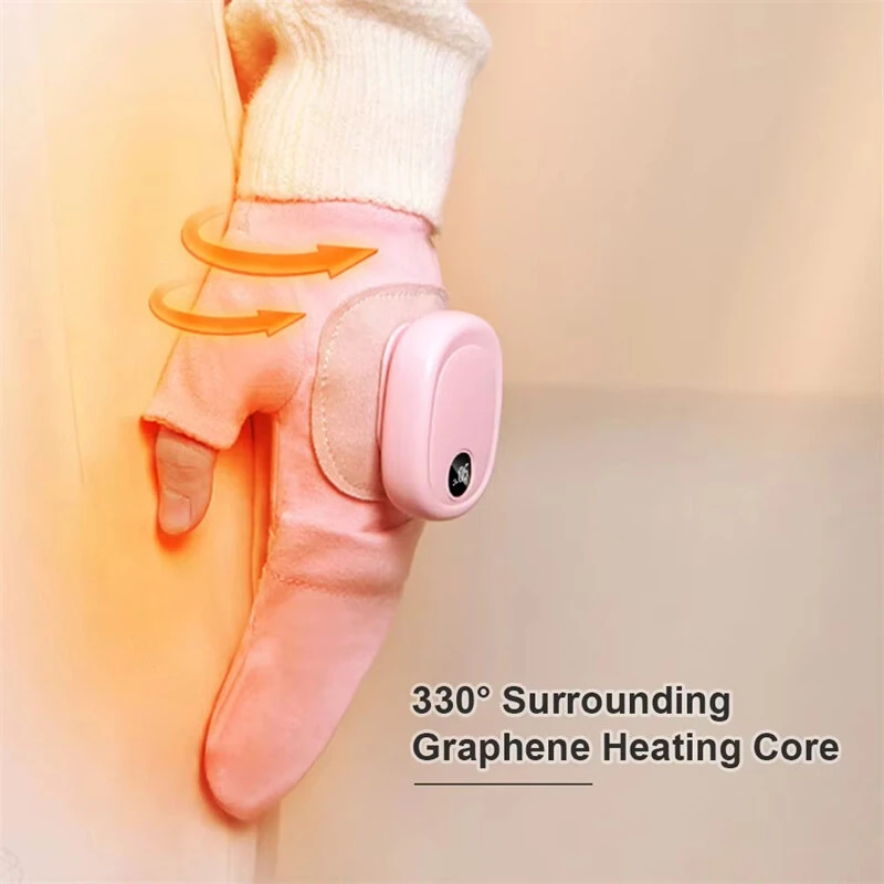 TENGOO Electric Heating Gloves USB Rechargeable 3 Speed Temperature Warm Waterproof Winter Outdoor Travel Gloves — view 4