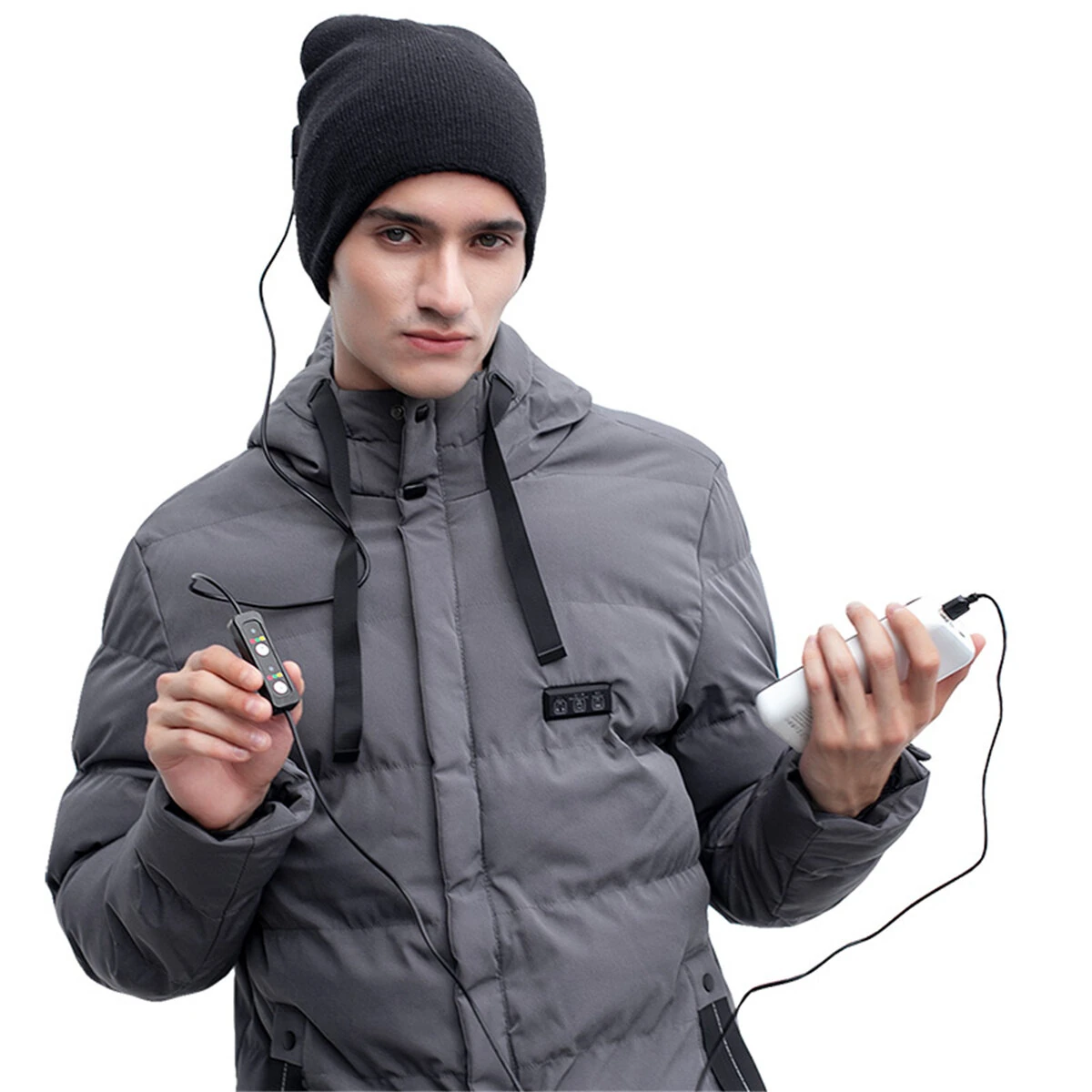 TENGOO Heating Hat 3 Modes Intelligent Warm windproof Fashion Outdoor Skiing Autumn Winter Sports Cap — view 5