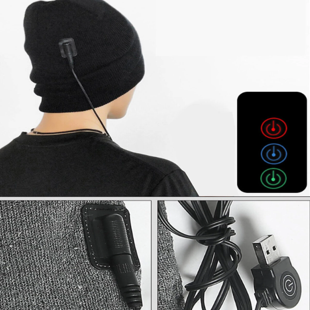 TENGOO Heating Hat 3 Modes Intelligent Warm windproof Fashion Outdoor Skiing Autumn Winter Sports Cap — view 6