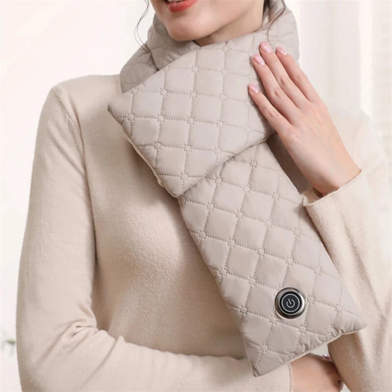 TENGOO Heating Scarf Waist Belly Warmer 3 Levels Control Warming Neck Scarf USB Powered Electric Heated Scarf Neck Wrap Warmer Neck Heating Pad for Women Men — view 3