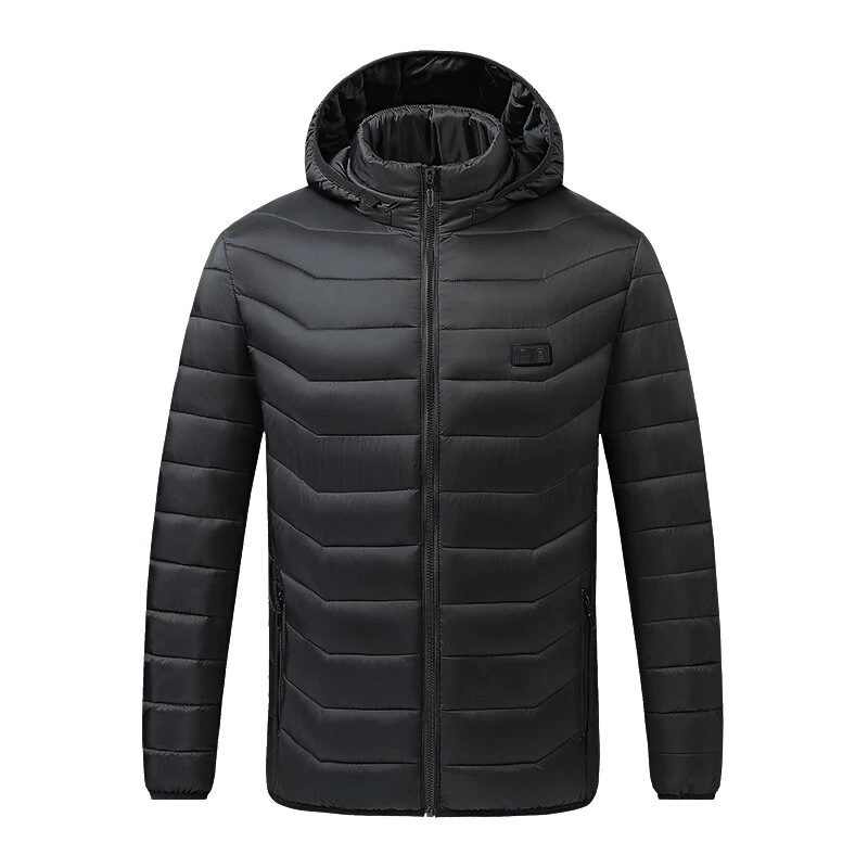 TENGOO HJ-11 Unisex Electric Heated Jacket - 11 Heating Areas,  3-Modes Adjustable, USB Charging, Thermal Hoodie Jacket for Winter Sport Skiing Cycling — view 6