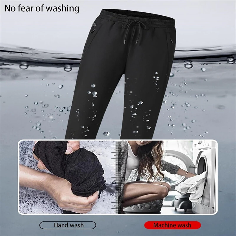 TENGOO HP-12 Heated Pants 12 Heating Zone 3 Temperature Adjustment Casual Pants Thickening Winter Warm Electric Heating Trouser for Men Women — view 4