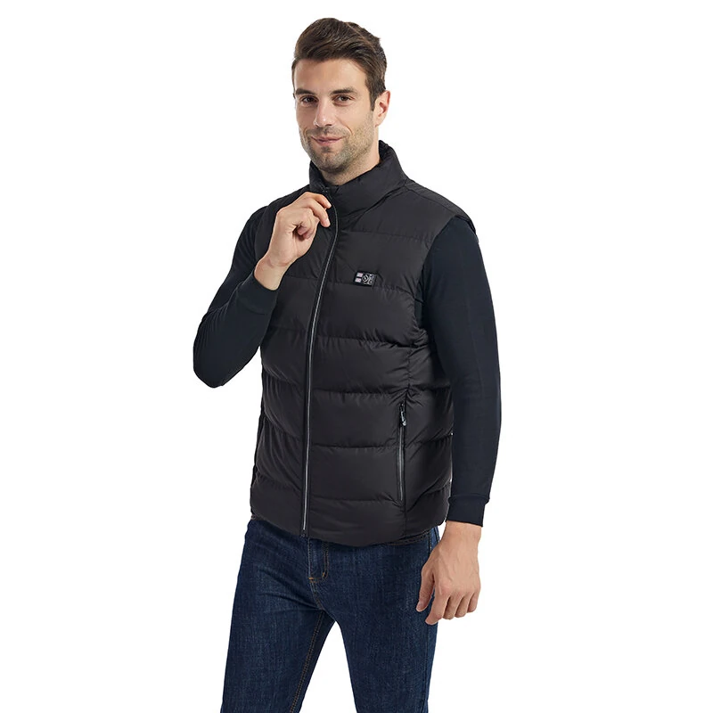 TENGOO HP-15 Uniex Heated Vest- 15 Areas Heating Temperature, with Digital Display, USB & DC Electric Thermal Clothing Winter Warm Vest Outdoor Sports Coat — view 3