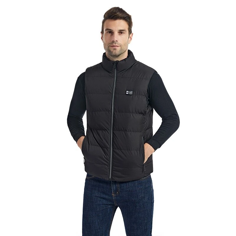 TENGOO HP-15 Uniex Heated Vest- 15 Areas Heating Temperature, with Digital Display, USB & DC Electric Thermal Clothing Winter Warm Vest Outdoor Sports Coat — view 4