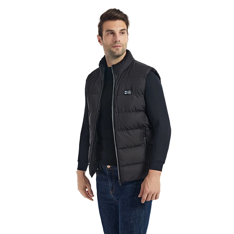 TENGOO HP-15 Uniex Heated Vest- 15 Areas Heating Temperature, with Digital Display, USB & DC Electric Thermal Clothing Winter Warm Vest Outdoor Sports Coat — view 7