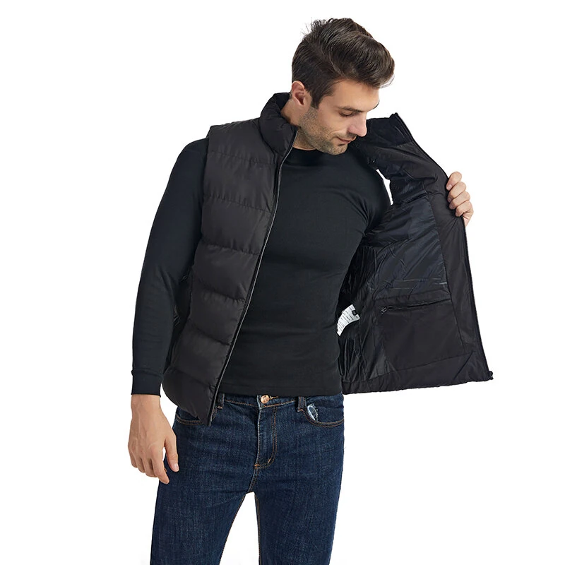 TENGOO HP-15 Uniex Heated Vest- 15 Areas Heating Temperature, with Digital Display, USB & DC Electric Thermal Clothing Winter Warm Vest Outdoor Sports Coat — view 9