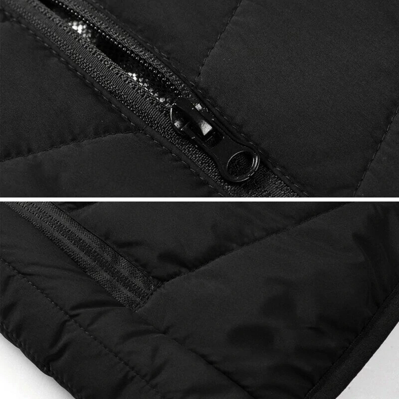 TENGOO HV-02 Unisex 2 Places Heating Vest 3-Gears Heated Jackets USB Electric Thermal Clothing Winter Warm Vest Outdoor Heat Coat Clothing — view 10