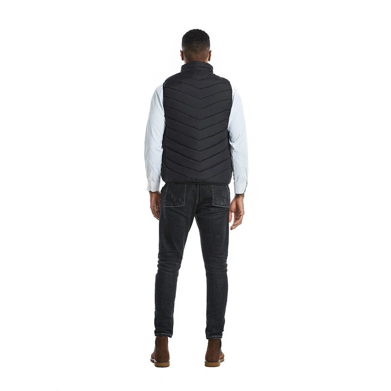 TENGOO HV-02 Unisex 2 Places Heating Vest 3-Gears Heated Jackets USB Electric Thermal Clothing Winter Warm Vest Outdoor Heat Coat Clothing — view 7