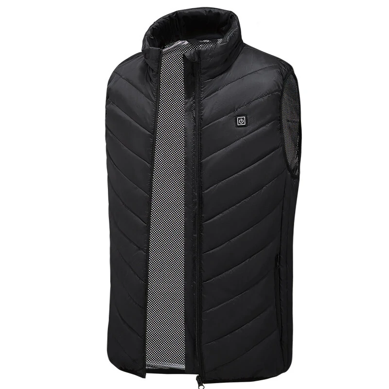 TENGOO HV-02 Unisex 2 Places Heating Vest 3-Gears Heated Jackets USB Electric Thermal Clothing Winter Warm Vest Outdoor Heat Coat Clothing — view 8