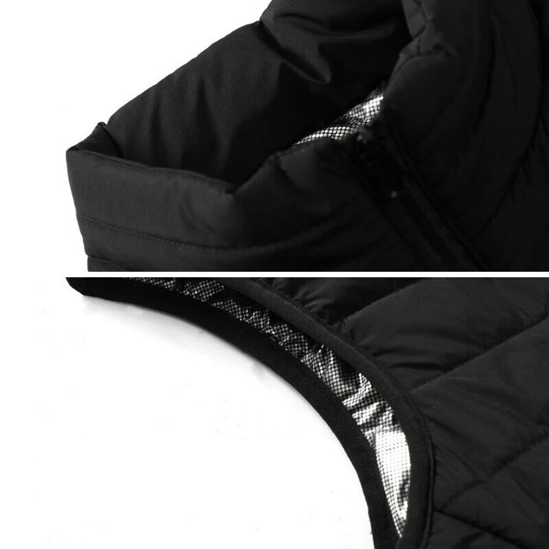 TENGOO HV-02 Unisex 2 Zone Heating Vest 3-Gears Heated Jackets USB Electric Thermal Clothing Winter Warm Vest Outdoor Heat Coat Clothing — view 7