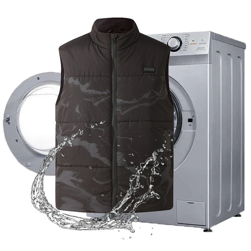 TENGOO HV-06 Smart Heated Vest 6 Heating Zones USB Rechargeable Polyester Washable Winter Electric Heating Vest Outdoor Work Warm Clothing — view 6