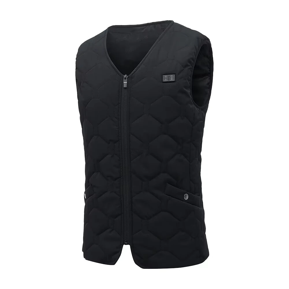 TENGOO HV-20 Smart Heated Vest 20 Heating Areas Oversized Women Men Winter Vest Self Heating Vest Usb Electric Thermal Vest Jacket Outdoor Vest — view 7