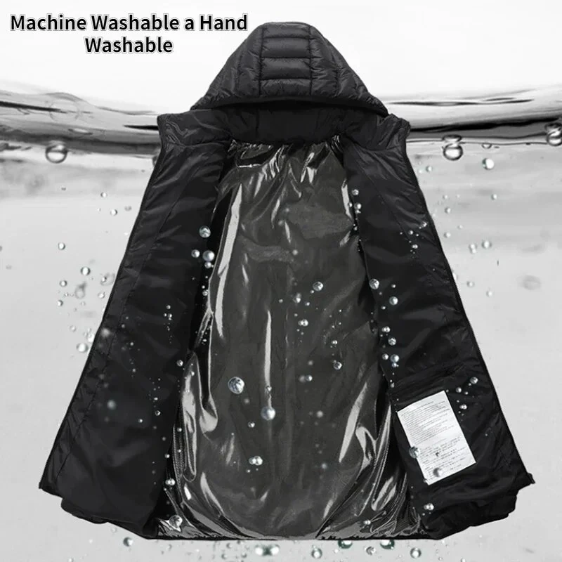 TENGOO HZ-23 23 Zones Heated Jacket - Four-control, USB Charging, Smart Thermal Warm Jacket Uniex Heated Hooded Coat Outdoor Sportswear — view 11