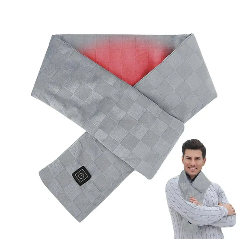 TENGOO Outdoor Warm Electric Heating Scarf Heating Pads 3 Gear Heating USB Heater Thermal Shawl Neck Brace Warm Bib For Women Men