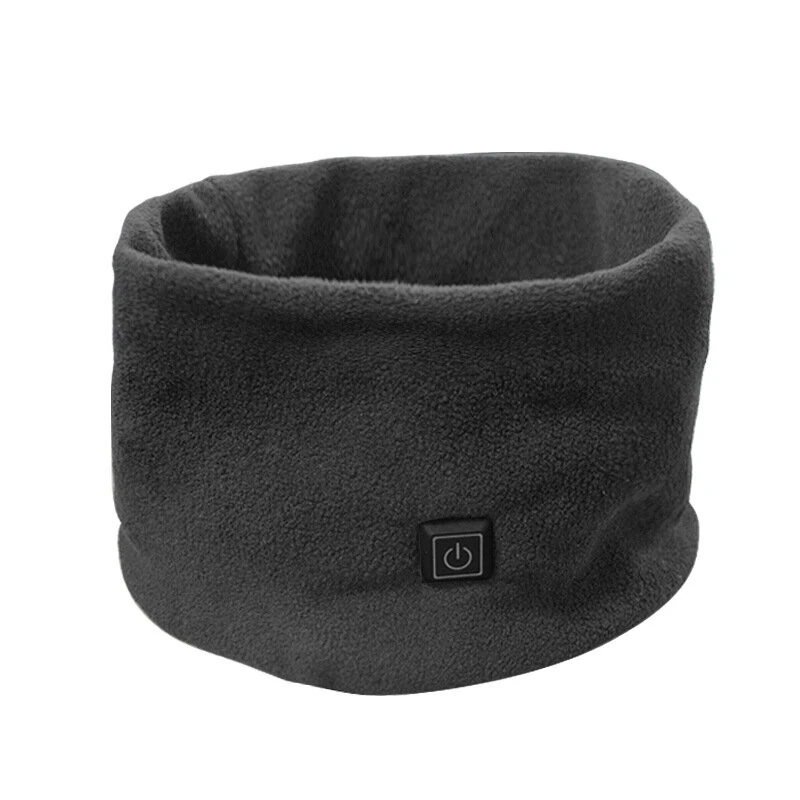TENGOO USB Charging Electric Heated Neck Scarf 3 Gears Adjustable Intelligent Winter Warm Neckerchief Plush Collar for Men Women — view 9
