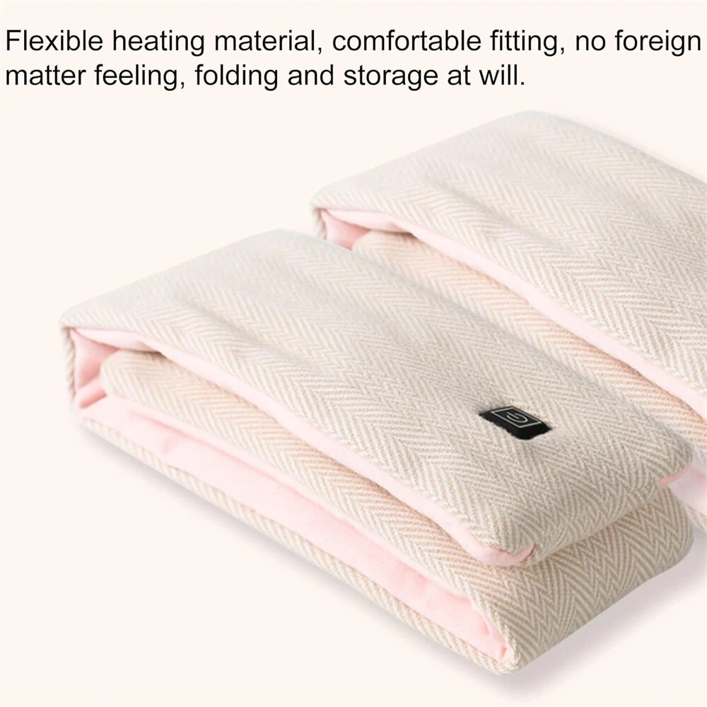 TENGOO USB Charging Heated Scarf 3 Settings Temperature Levels Soft Comfy Fabric Thermal Electric Heating Neck Wrap — view 7