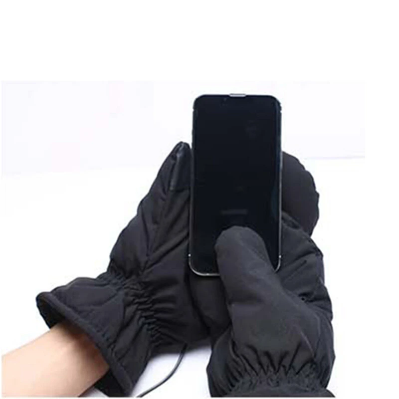 TENGOO USB Electric Heated Mittens Gloves 3 Heating Temperature Adjustable Outdoor Sport Winter Heating Warm Gloves — view 6