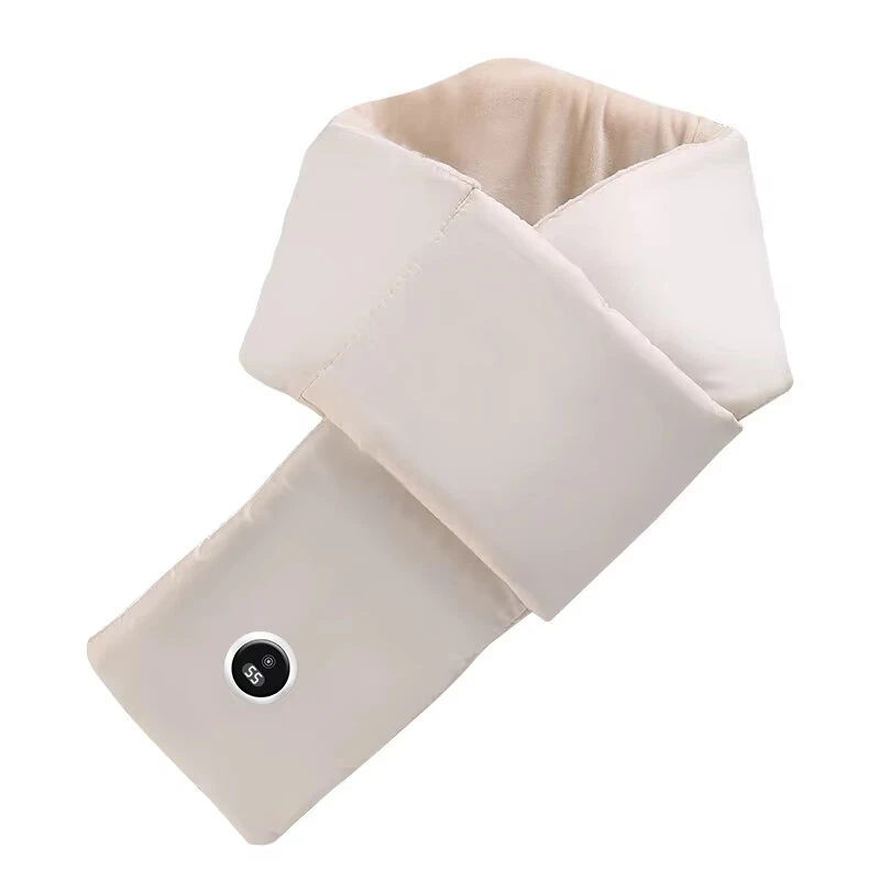 TENGOO USB Heated Scarf Graphene Heating Element Smart Winter Scarf Adjustable Temperature Lightweight Portable Warm Down Fabric