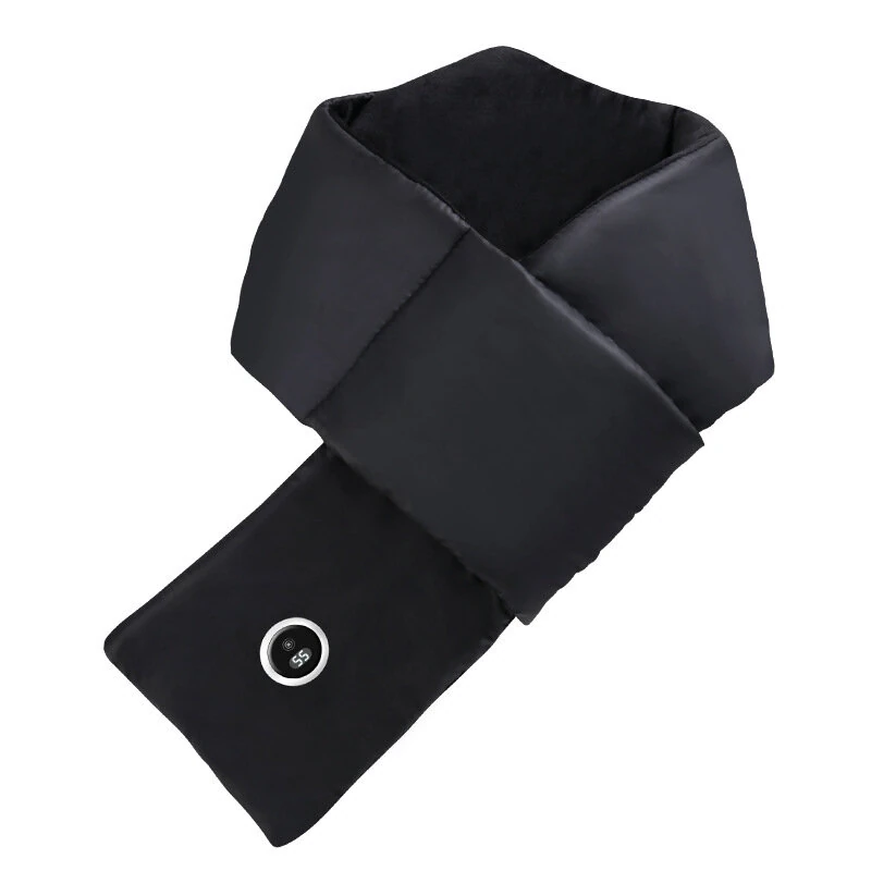 TENGOO USB Heated Scarf Graphene Heating Element Smart Winter Scarf Adjustable Temperature Lightweight Portable Warm Down Fabric — view 3