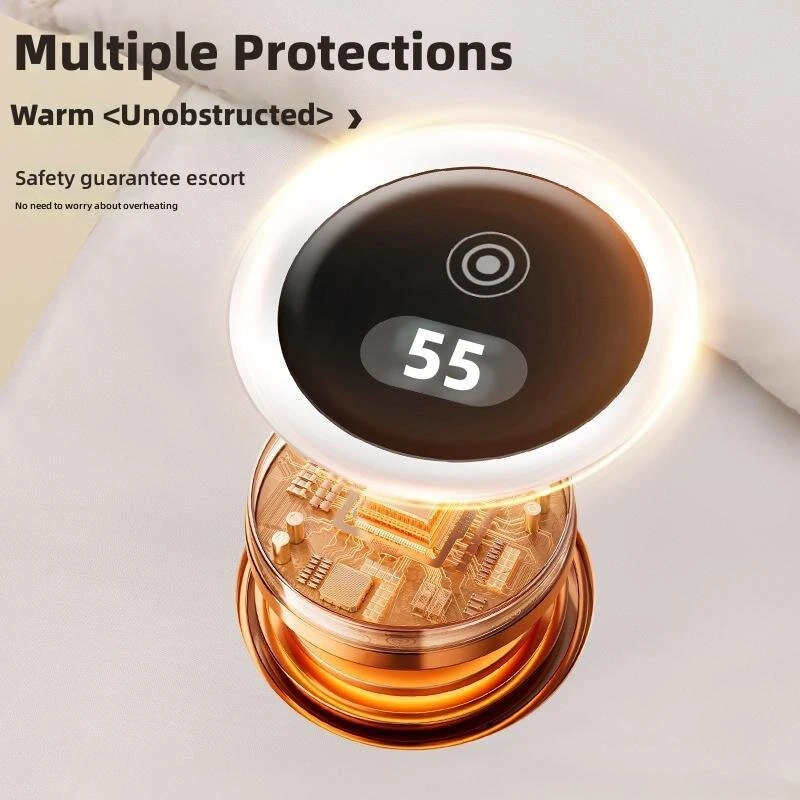 TENGOO USB Heated Scarf Graphene Heating Element Smart Winter Scarf Adjustable Temperature Lightweight Portable Warm Down Fabric — view 9